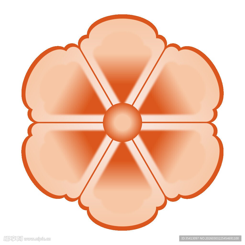 中国传统纹样团花小花