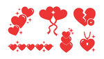 红心图案