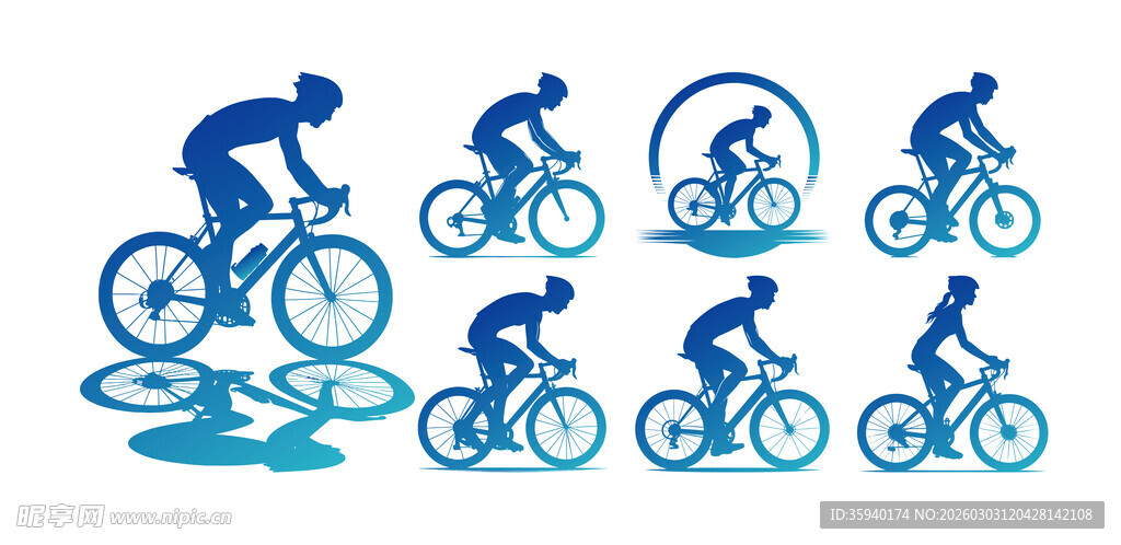 自行车运动剪影