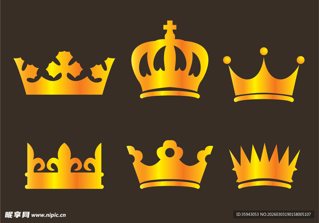 金色皇冠图标