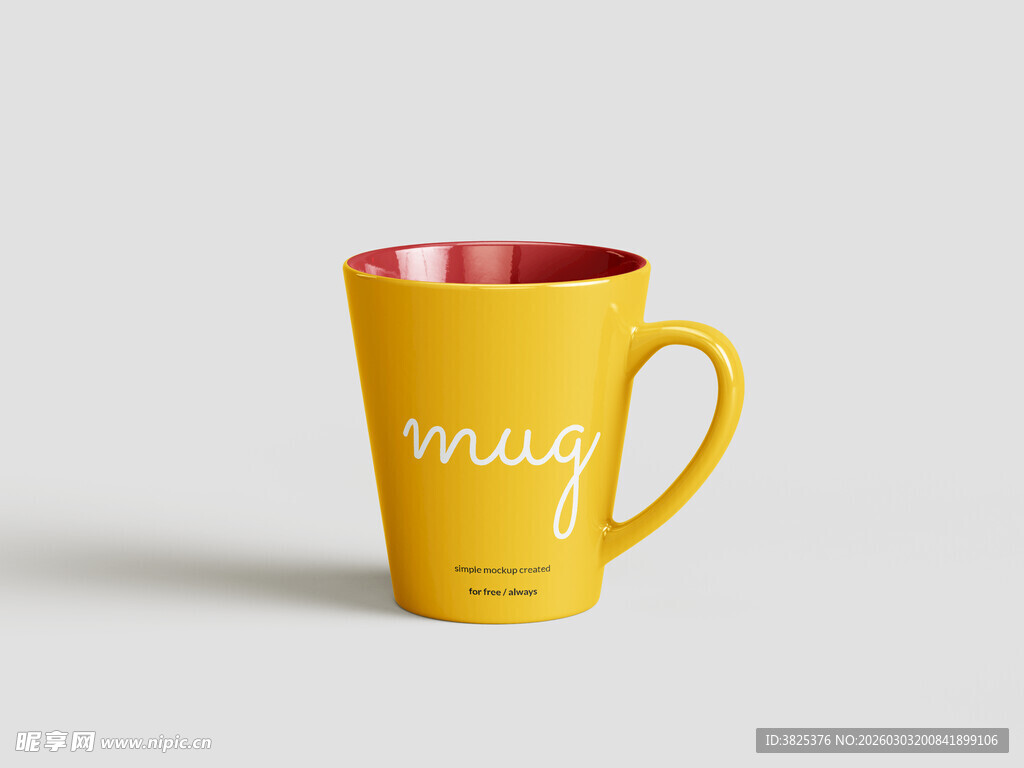 陶瓷马克杯设计展示样机