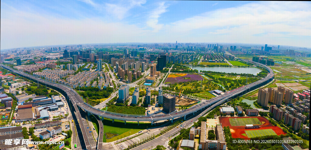 嘉兴经济开发区航拍图