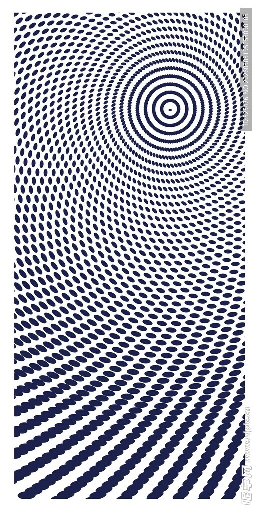 黑白螺旋线条抽象图案