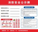 消防安全公示牌 