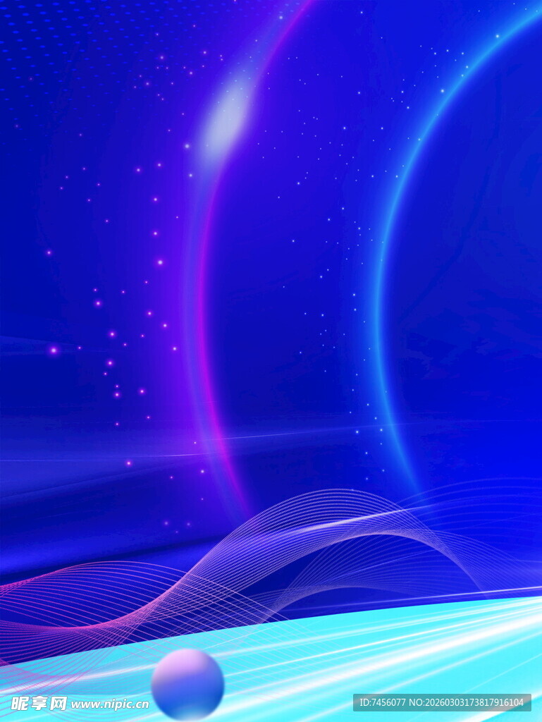 梦幻炫彩科技风背景图