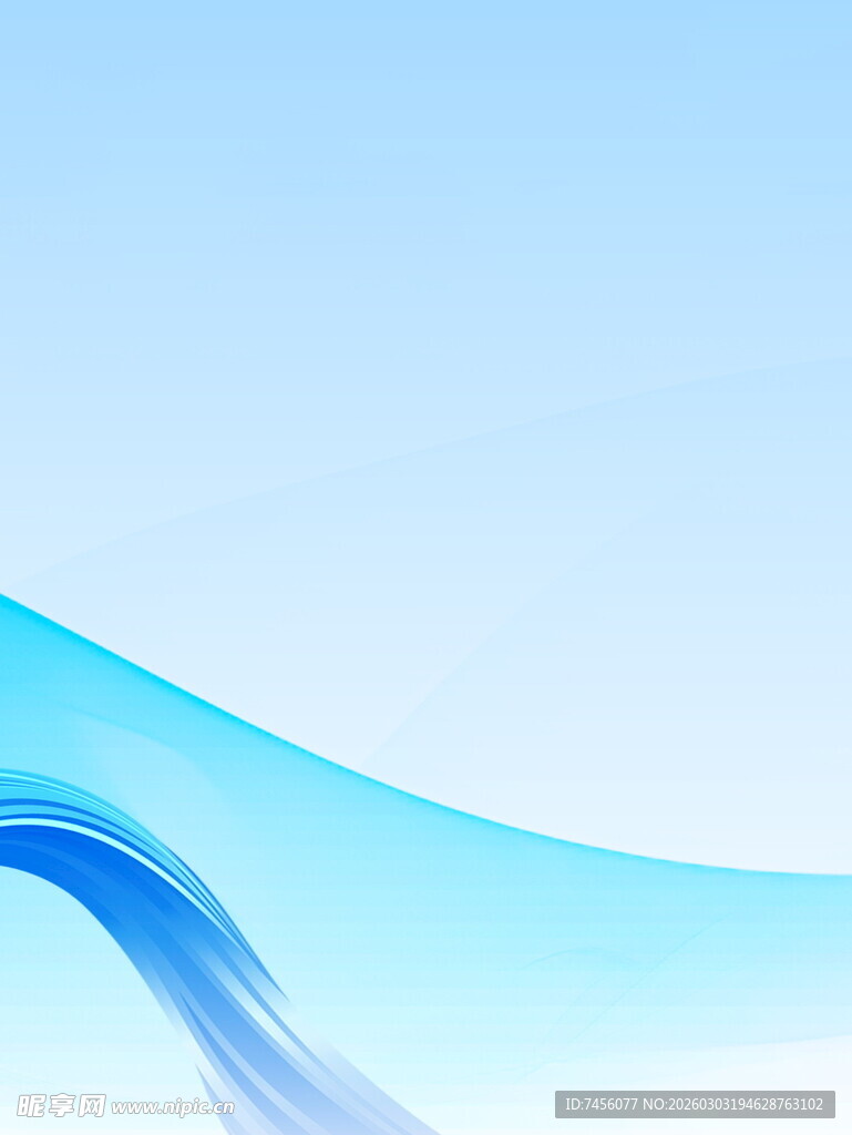 蓝色渐变波浪背景图