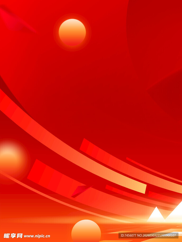 红色动感线条背景图