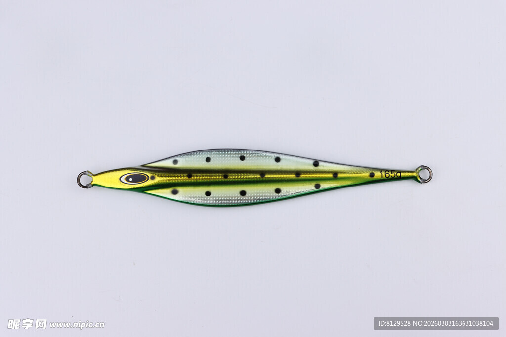 黄绿相间金属路亚饵