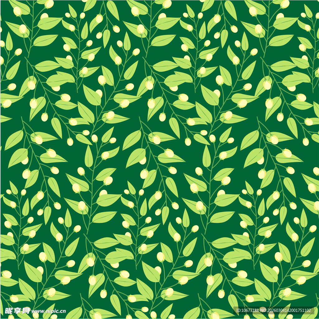 绿色树叶图案背景纹理