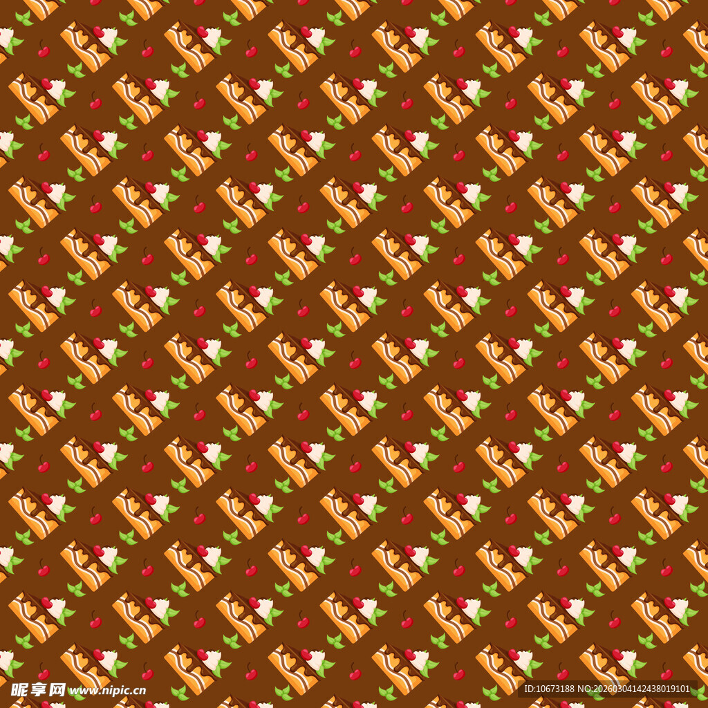 棕色底多彩几何图案纹理