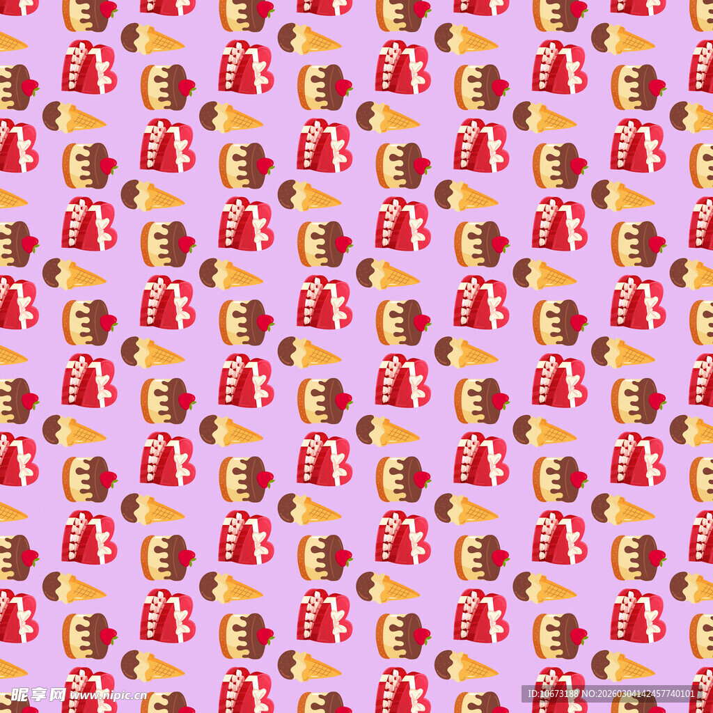 卡通人物重复图案背景图