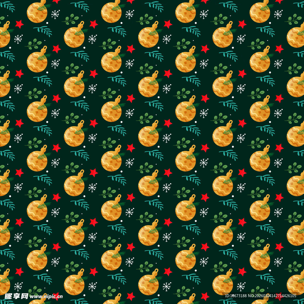 南瓜图案的深绿背景装饰图