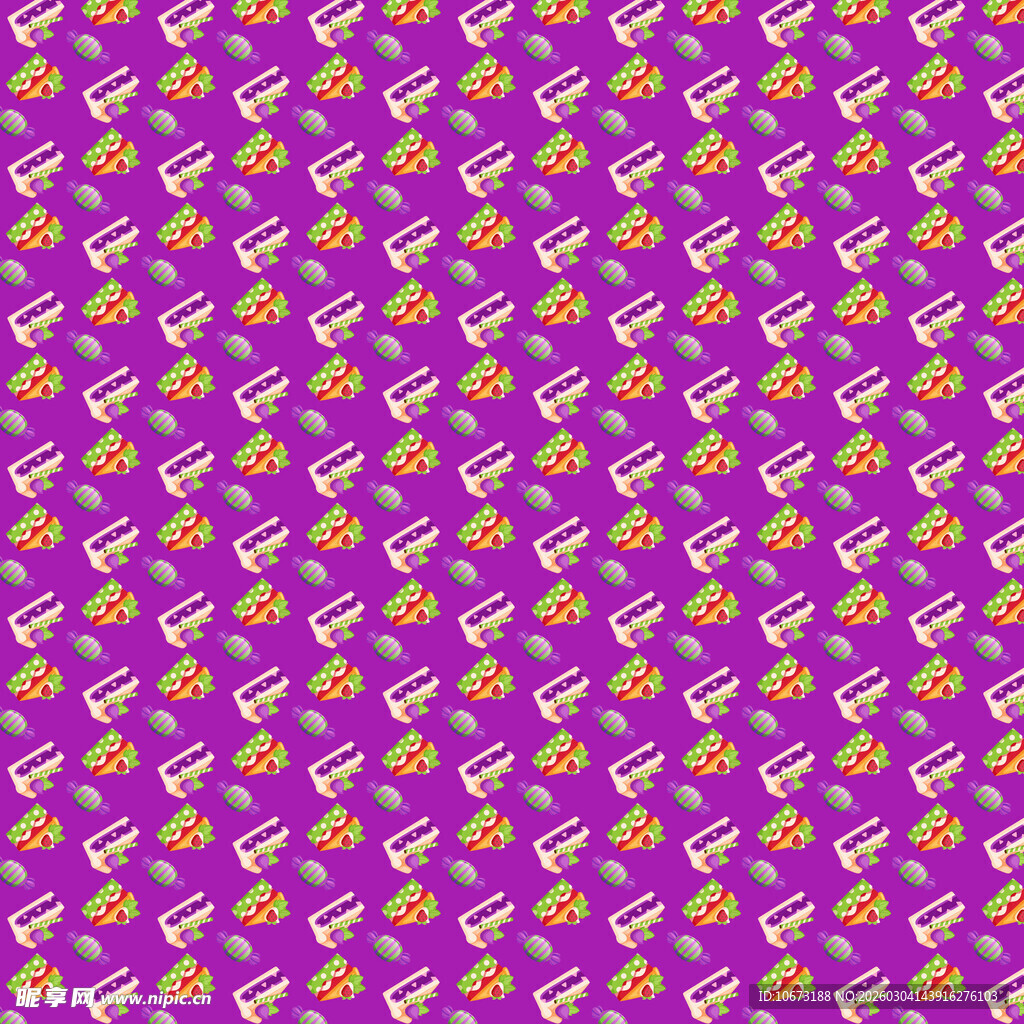 紫色底花卉图案纹理背景