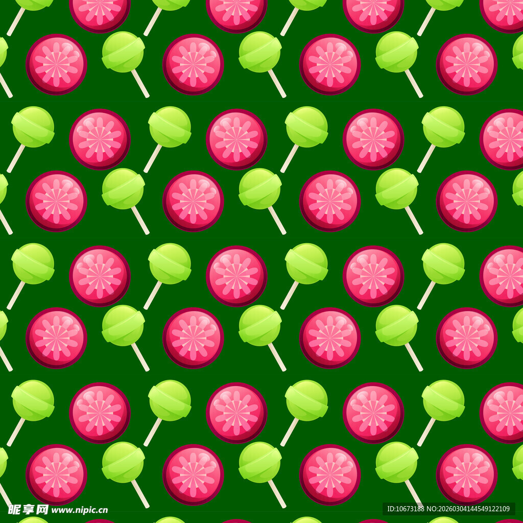 红绿糖果图案背景