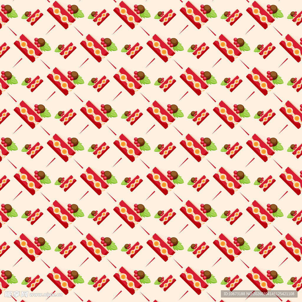 圣诞礼物图案无缝背景图