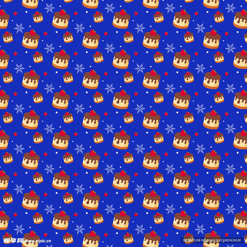 蓝色背景圣诞老人图案