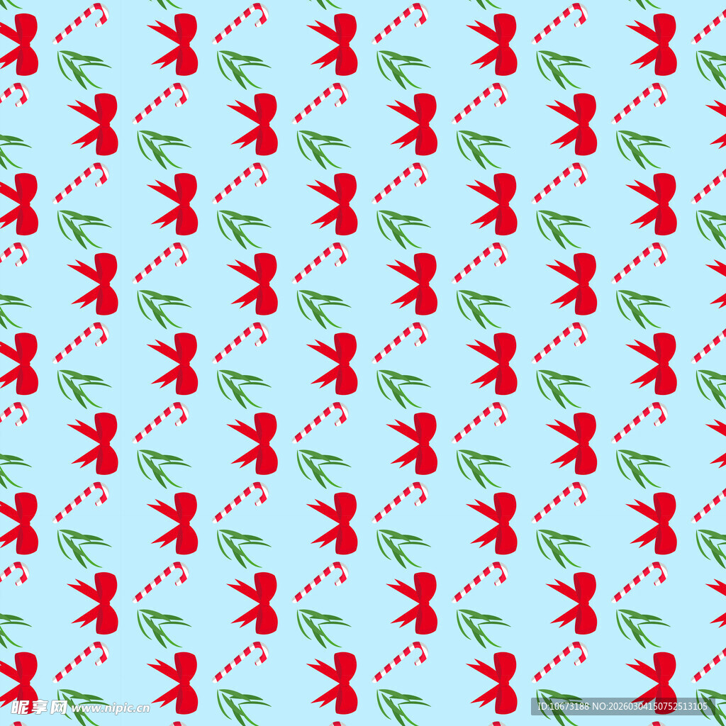 圣诞风红色小鸟图案背景