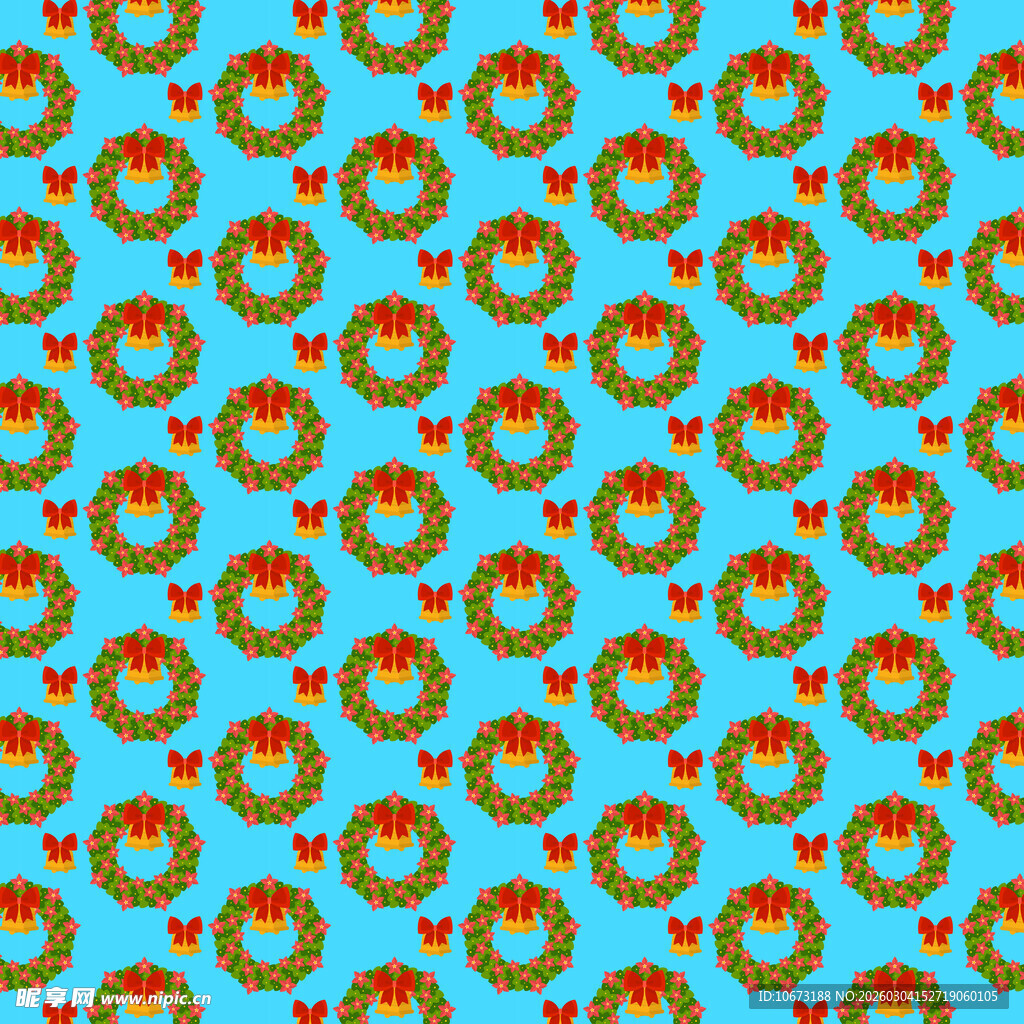 蓝色底多彩圆形图案纹理