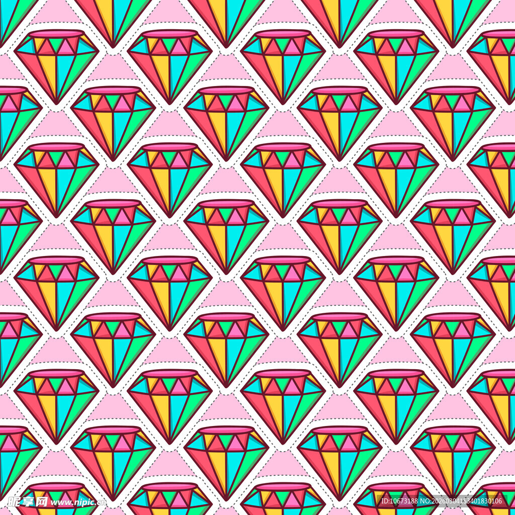 多彩菱形几何图案背景