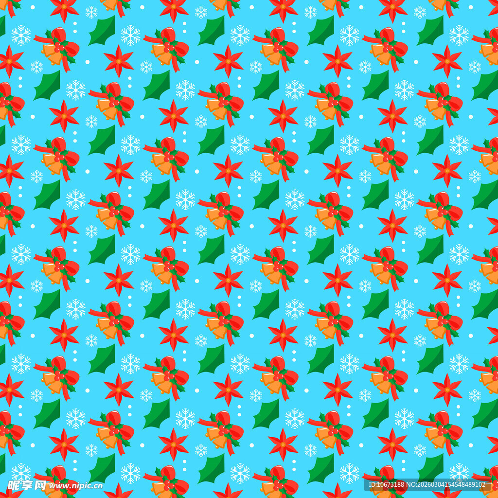 蓝色背景多彩星星图案