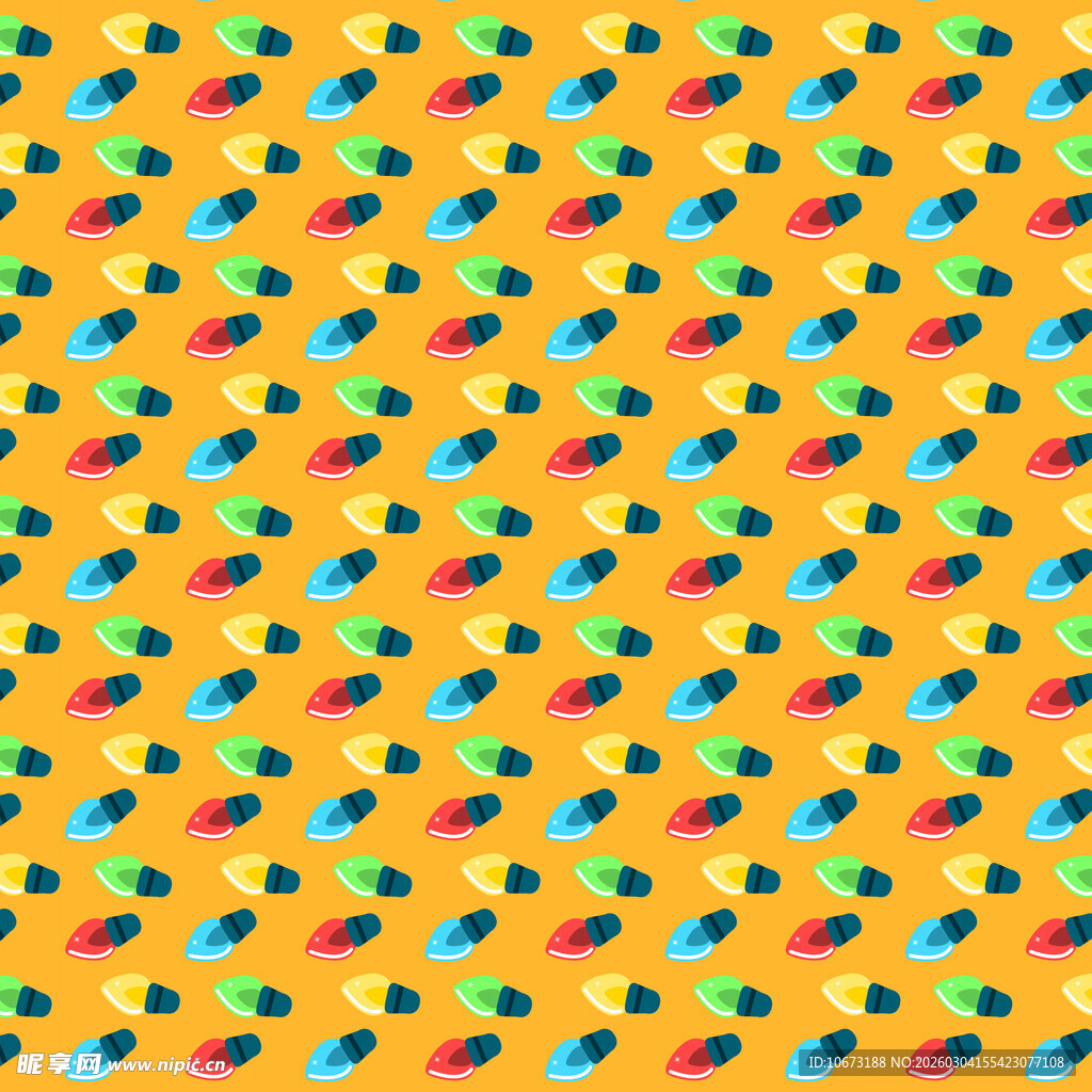 多彩几何图案黄色背景图