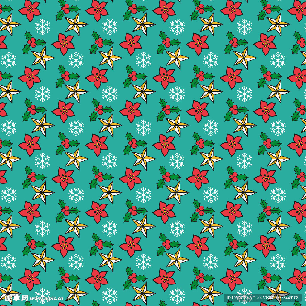 蓝底花卉图案布料纹理