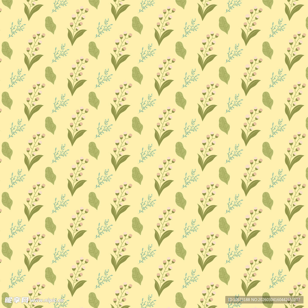 清新花卉图案背景纹理