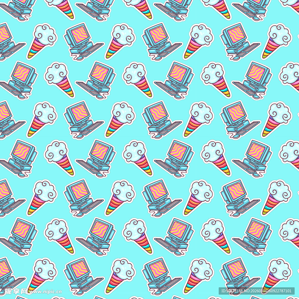 电影元素无缝图案背景