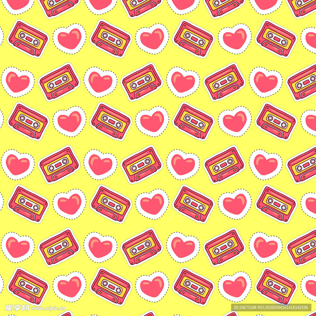 爱心礼物图案背景