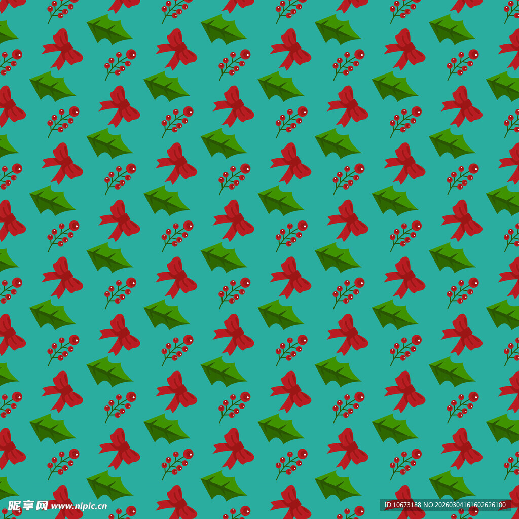 红绿图案构成的趣味背景