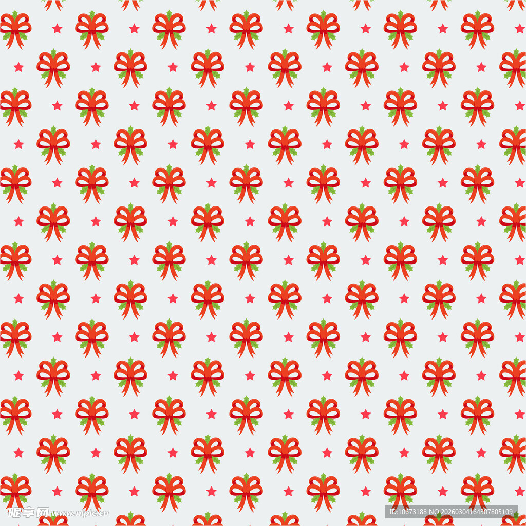 红色卡通图案无缝背景图