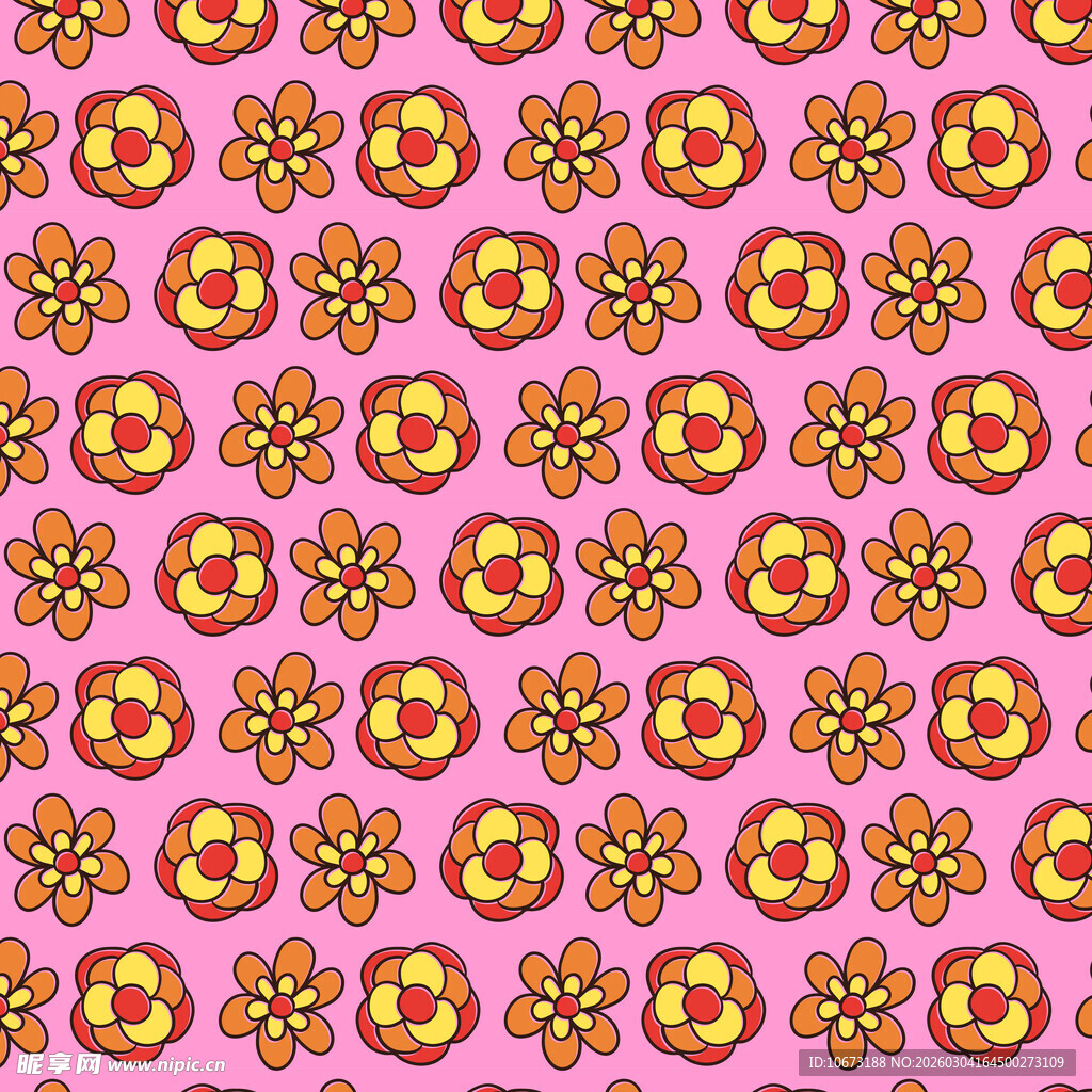 粉色背景花朵图案纹理