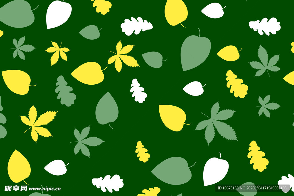 绿色花卉图案背景纹理