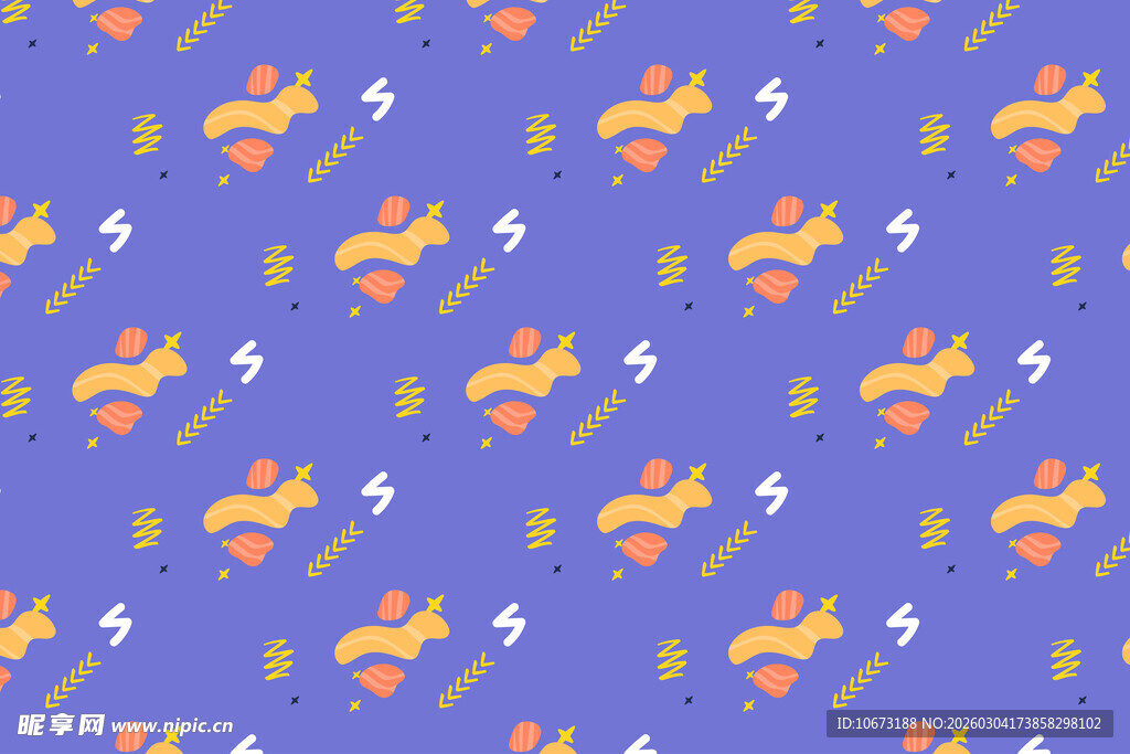 紫色底多彩图案背景纹理