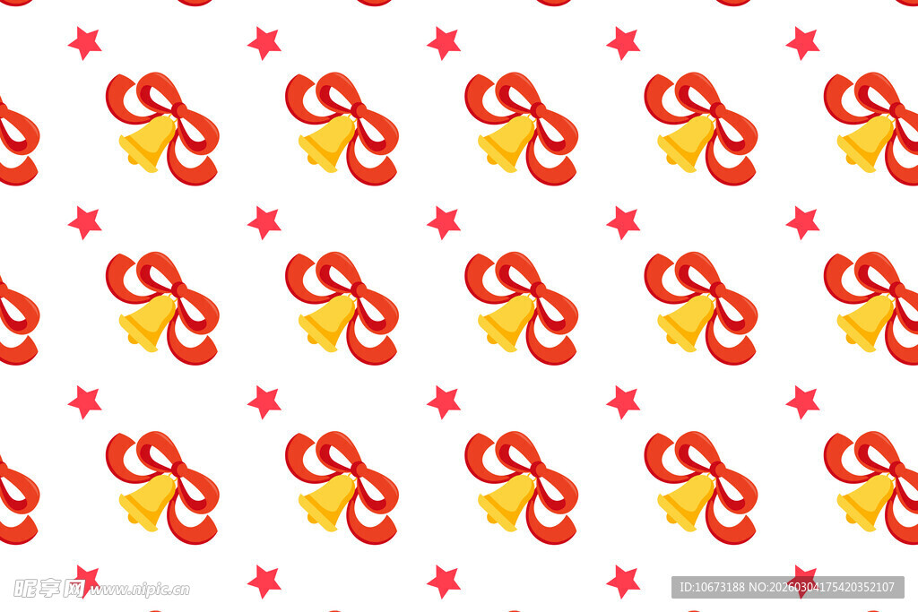 蝴蝶结星星图案背景