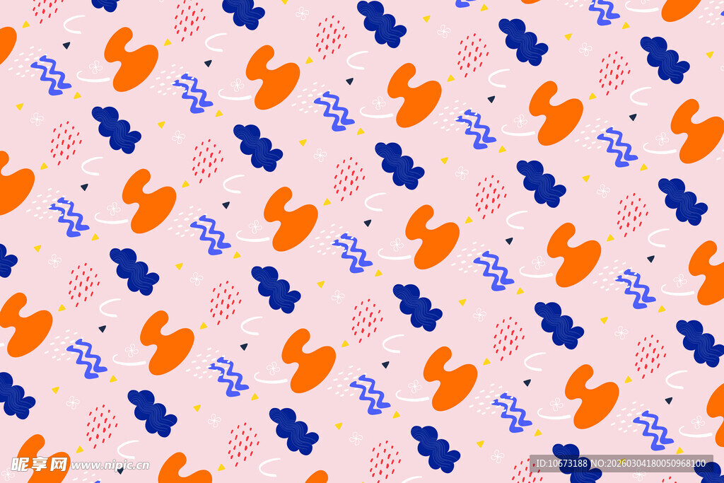 多彩几何图案无缝背景