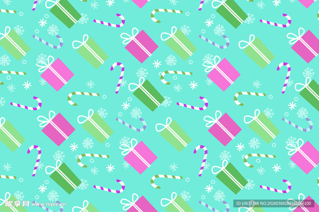 多彩礼品图案背景