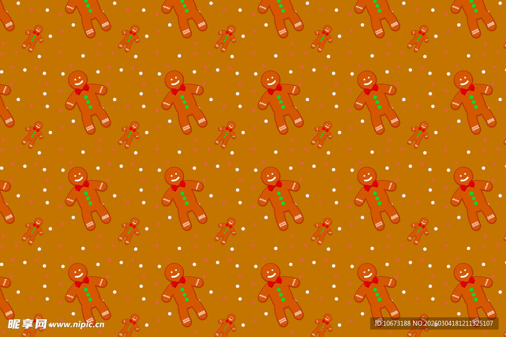 橙色底红色图案装饰纹理