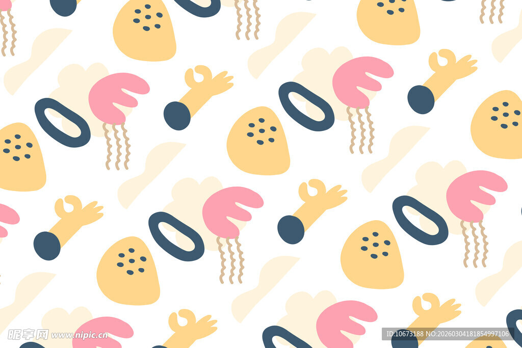 可爱卡通章鱼皇冠图案