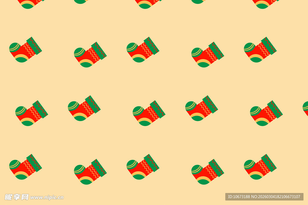 圣诞铃铛图案背景纹理