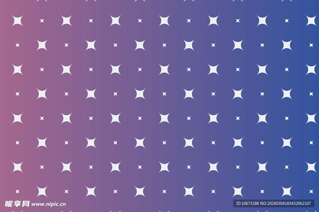 渐变背景上的白色星形图案