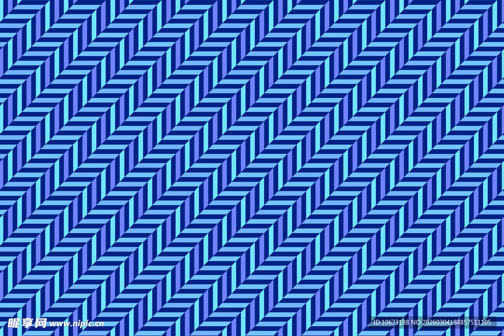 蓝色几何锯齿纹理图案