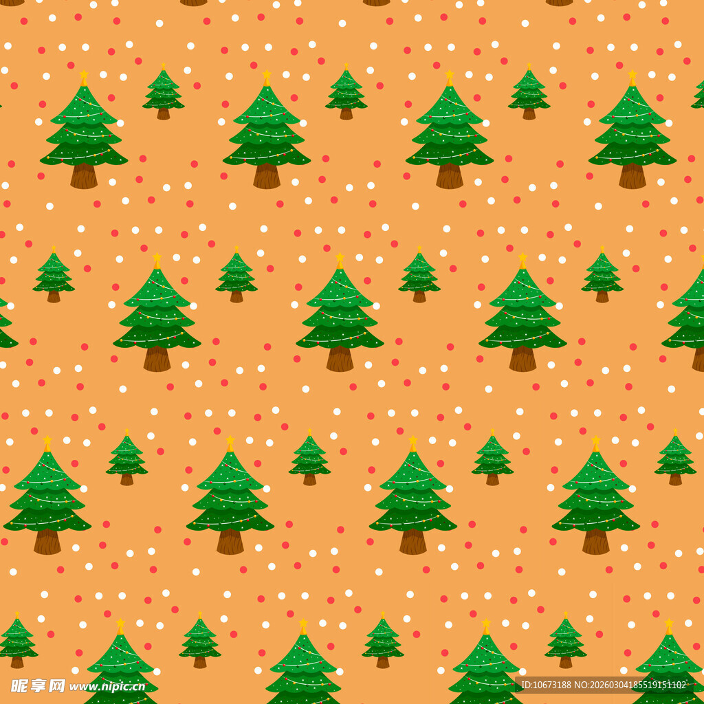 圣诞松树图案背景