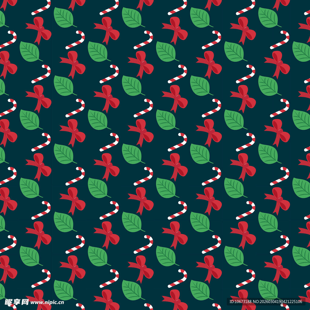 圣诞主题花纹图案设计