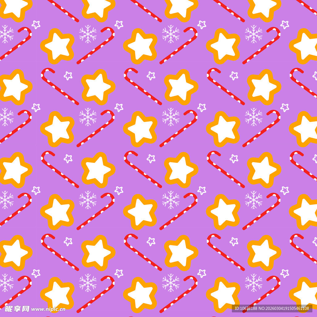 紫色底星星糖果图案背景