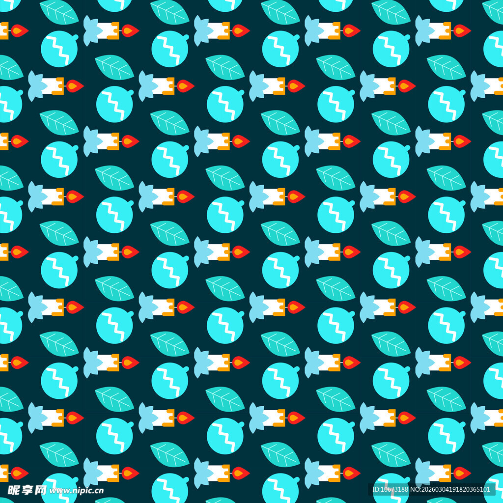 蓝色几何图案无缝背景