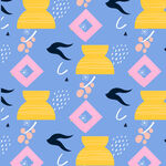 几何图案装饰的多彩背景