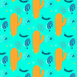 清新仙人掌图案背景