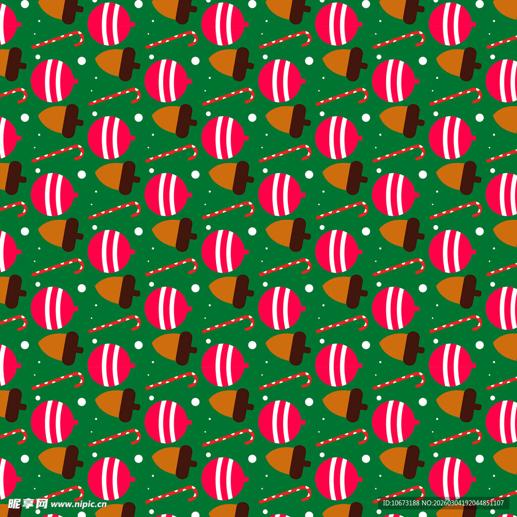 圣诞糖果图案背景