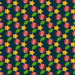 圣诞元素无缝图案背景